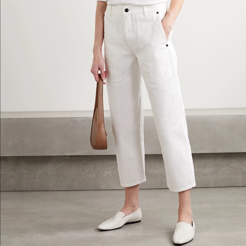The Row Hester White Jeans